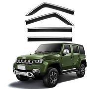 4PCS Window Visors Rain Guards Shield for Beijing BJ40L Plus MK1 2016-2023, Out-Channel Rain Guards Shields Vent Deflector Shade Wind, Tape-On Outside-Mount