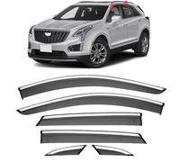 4PCS Window Visors Rain Guards Shield for Cadillac XT5 MK1 2016-2020, Out-Channel Rain Guards Shields Vent Deflector Shade Wind, Tape-On Outside-Mount,6PC