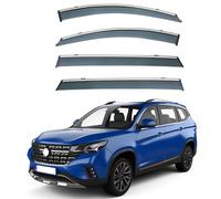 4PCS Window Visors Rain Guards Shield for Dongfeng Forthing T5 MK1 2018-2025, Out-Channel Rain Guards Shields Vent Deflector Shade Wind, Tape-On Outside-Mount