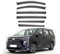 4PCS Window Visors Rain Guards Shield for GAC E8 MK1 2023-2025, Out-Channel Rain Guards Shields Vent Deflector Shade Wind, Tape-On Outside-Mount,6PC