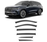 4PCS Window Visors Rain Guards Shield for Lincoln MKX Nautilus MK2-CDX707 2024-2026, Out-Channel Rain Guards Shields Vent Deflector Shade Wind, Tape-On Outside-Mount,6PC