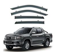 4PCS Window Visors Rain Guards Shield for Maxus T60 D20 Pickup MK1 2017-2025, Out-Channel Rain Guards Shields Vent Deflector Shade Wind, Tape-On Outside-Mount
