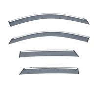4PCS Window Visors Rain Guards Shield for Mazda 2 Hatchback MK2 2008-2014, Out-Channel Rain Guards Shields Vent Deflector Shade Wind, Tape-On Outside-Mount