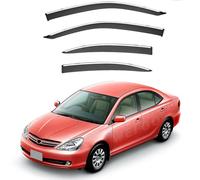 4PCS Window Visors Rain Guards Shield for Toyota Allion MK1-T240 2001-2006, Out-Channel Rain Guards Shields Vent Deflector Shade Wind, Tape-On Outside-Mount