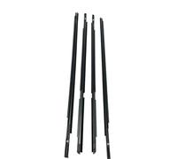 4Pcs Window Weatherstrip for Toyota for Yaris for Hatchback 2006-2013 4 Doors Front Rear Outer Side Glass Rubber Sealing Strips Black Door Protection Strip
