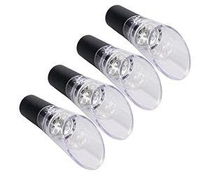 4Pcs Wine Aerator Gift Box Household Bar Spout Bar Accessories Decanter Pourer Fast Wine Pouring Tube Nozzle Wine Set Wine Pourer Alcohol Decanter Aeration Tool Wine Pourers (Silver)