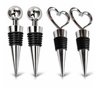 4pcs, Wine Stopper,Bottle Sealer, Corkscrew, Bottle Stopper, Wine Bottle Stopper, Bottle Stopper, Corks, red Wine Stopper, Wine Bottle Cork, Wine stoppers pourers, Wine Bottle Sealer, Wine Cork,