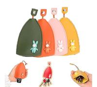 4Pcs Winkkey - Protective Pull Out Key Case, Winkkey Key Holder, Winkkey Key Case, Portable Cute Keychain Bag, Creative Pull out Cute Large Capacity Car Key Case (F)