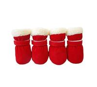 4pcs Winter Warm Dog Shoes Waterproof slip Thick Warm Rain Snow Boots Dogs Outdoor Cats Socks Puppy For Small Booties