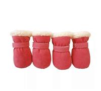 4pcs Winter Warm Dog Shoes Waterproof slip Thick Warm Rain Snow Boots For Small Dogs Puppy Cats Booties Socks Outdoor in small & dog & protectors paw shoes booties shoes dog rain protectors ra