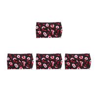 4pcs Women Eyeball Print Knotted Elastic Headband