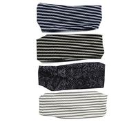 4pcs Women’s Fabric Yoga Headband Wide Sports Hair Band Head Wrap | Washable Cotton Print, Comfortable Forehead Coverage, Compact Storage, Suitable for Yoga Sessions and Makeup Routines