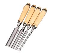 4pcs Wood Carving Chisel Set 6/12/18/24mm Carpenter Equipped with Ergonomic Tools DIY Auxiliary