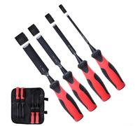 4PCS Wood Chisel Set, Flat Carving Chisel, Percussion Chisel Flat Carving Chisel Carpentry Sculpture Chisel Slot Shovel Hand Tools