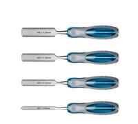4pcs Wood Chisel Set with Safety Blade Guards and Beveled Edges for Carving and DIY
