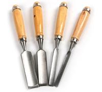 4Pcs Wood Chisels Set Wood Carving Gouge Tool 6/12/18/24mm Woodworking Chisels Woodcut Art Artist Carpenter Tools