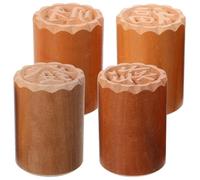 4pcs Wood Cookie Stamp Press Stamper for Moon Cake Baking