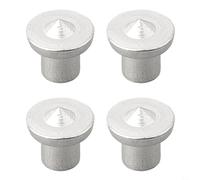 4pcs Wood Dowel Centre Points 6/8/10/12mm Timber Marker Pins Compatible with Compatible with for Accurate Hole and Tenon Alignment, Steel(solid 6mm)