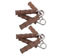 4pcs Wood Grip Strengthener for Hands and Forearms, Wooden Design | Metal and Wood Construction, Smooth Surface, Fine Motor Training, Office Desk Use, Artists and Sports Enthusiasts