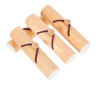 4pcs Wood Lipstick Holder Case Scroll Style Rustic Gift Box | Beige Wood and Rubber Build, Compact Storage for Lip Gloss, Birthdays and Gifting, Artistic Classical Charm
