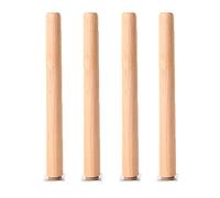 4pcs Wooden Furniture Legs Round Solid Wood Replacement Legs for Sofa Bed and Cabinet - 35cm Vertical Furniture Feetand Stylish Design