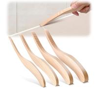 4Pcs Wooden Silicone Tool Sticks for Smooth Sealant Lines, 4/6/8/10 mm