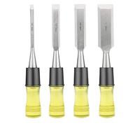 4pcs Woodworking Chisel Set Wood Carving Cutting Tools Carpenter DIY Woodcut Flat Hand Kit Knife Manual