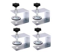 4PCS Woodworking Clamps for Drawer Front Installation - Steel Cabinet Panel Clips Professional Carpentry Tools for Home Furniture Assembly & DIY Projects
