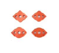 4Pcs Woodworking Router Corner Radius Templates Jig R5 to R40 Routing Curved Corners Milling Circular Radian Orange