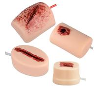 4Pcs Wound Care Wound Models,Wound Wrapping And Tourniquet Trainer,Simulate Bleeding Scene,Blood Control Exercises,Suturing Model,Stop The Bleed Train