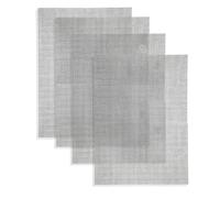 4pcs Woven Fine Wire Mesh Sheet,Filter Sheet Drain Cover Mesh,Fine Wire Mesh,Mouse Rodent Insect Mesh,Stainless Steel Woven Wire Mesh Panels for Rodent Rat Air Bricks Garden Home(15x21cm)