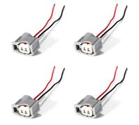 4pcs x For Denso 2 Pin Injector Connector Plug With Side Clip Fits Toyota