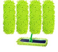4PCS XL Mop Pads Compatible with Sweeper XL, Reusable Microfiber Mop Pads,XL Replacement Wet Mopping Pad Refills & XL Washable Dry Sweeping Cloths for Hardwood Floor/Tile/Marble Cleaning