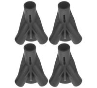 4pcs Y Shaped Three Way Tent Pole Connector for Camping Frames | Nylon 150 Degree Junction Fitting, 19mm Inlet and 9.5mm Outlets, Black Finish for Tents