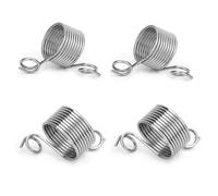 4Pcs Yarn Guide Knitting Thimble Set Metal Yarn Strand Separator Stereo Thimble Stainless Steel Finger Ring for Crochet Thread Holder Braided Knitting Craft, Handy Finger Coil for Sweater DIY