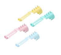 4pcs Yarn Guide Ring Crochet Knitting Tool, 4 Colors Finger Holder Crochet Ring Plastic Guide Tension Rings with Adjustable Open Yarn Separated Supplies for Crocheting DIY Crafts Stuff Accessorie