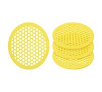 4PCS Yellow Hexagonal Foam for Floating Bee Island Outdoor Pollen Media in Backyard