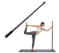 4PCS Yoga Sticks, Non Slip Foam Handles Adjustable Stretching Tool Versatile Exercise Stick Posture Corrector Flexibility Balance for Yoga Practice Stretching