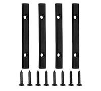 4Pcs Yootones 48mm Metal Guitar String Retainer Bar with screws replacement Compatible with Floyd Rose Tremolo Style Electric Guitar (Black)