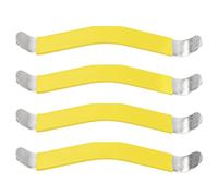 4Pcs Yootones Guitar String Separator Spreader Frets Polishing Cleaning Repair Maintenance Tool Better Protection for Guitar Bass Ukulele(Yellow)