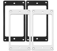 4Pcs Yootones Metal Flat Humbucker Electric Guitar Pickup Frame Mounting Ring Cover Replacement Compatible with LP SG Guitar Mounting Electric Guitars