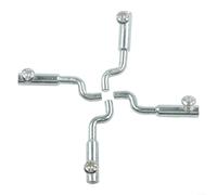 4Pcs Z Bend Throttle Cable End Cable Wire Stop for Lawn Mowers Universal-Cable Wire Stop Mower Accessories, Easily Fits 2mm Cables (4pcs)