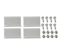 4pcs Z Shape Solar Panel Mounts, Aluminum Brackets for Various PV Modules on RVs and Yachts, Easy Install