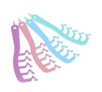 4PCS Z Shaped Hair Comb for Effortless Detangling and Stylish Hairdressing | Portable Wide Tooth Comb Made of Eco-Friendly ABS Material