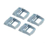 4pcs Zinc Alloy Cargo Toolboxes Buckles Heavy Duty Fittings down Hardware with Ratchet Tie for Luggage Cases Strap Replacement Load Securing Equipment 25mm Strap and Parts