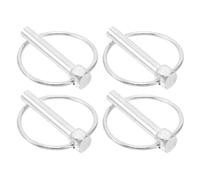 4pcs Zinc Plated Iron O Ring Locking Pin for Trailer Hitch Tow Arm