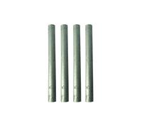 4Pcs Zinc Rod Zinc 99.99% High Purity Diameter 2mm, Length 100mm for Scientific Experiment Research,Industry，Ship Protection Anti Corrosion