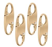 4Pcs Zipper Clips, Detachable Zipper Locks for Backpacks Double Opening Zip Lock Anti Theft Bag Locks Clips for Travelling Camping Hiking Outdoor (Gold)