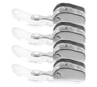 4pcs Zipper Sewing Machine Presser Foot for Home Stitching Use | Replace Broken Part, Handles Lightweight Fabrics, Portable Kit, Silver Plastic and Steel Build, Smooth Corners