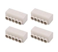 4pcs ZK 516 Splitter Wire Connector - 1 to 5 1000V 80A Brass Conductor - High Power Inline Terminal Block for Ceiling Light